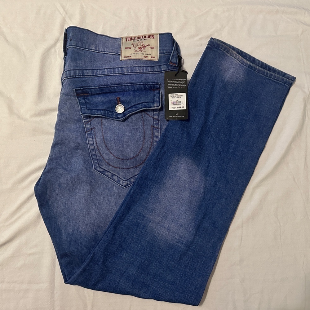True Religion Ricky Men’s Blue Jeans NEW